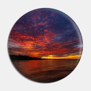 Abbey Beach Sunset Pin