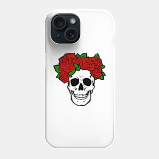 Funny Skull Roses Phone Case