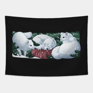 Arctic foxes Tapestry