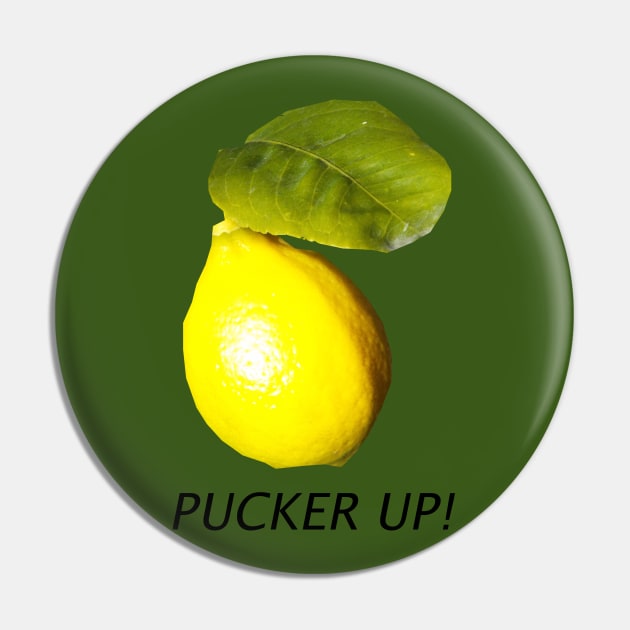 Pucker Up Lemon Pin by HutzcraftDesigns