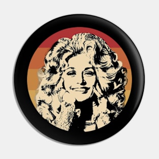 Dolly Retro Country Singer Pin