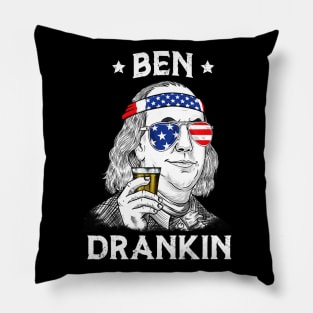 4th Of July Ben Drankin Benjamin Franklin Pillow