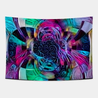 Colorful abstract fractal Tapestry