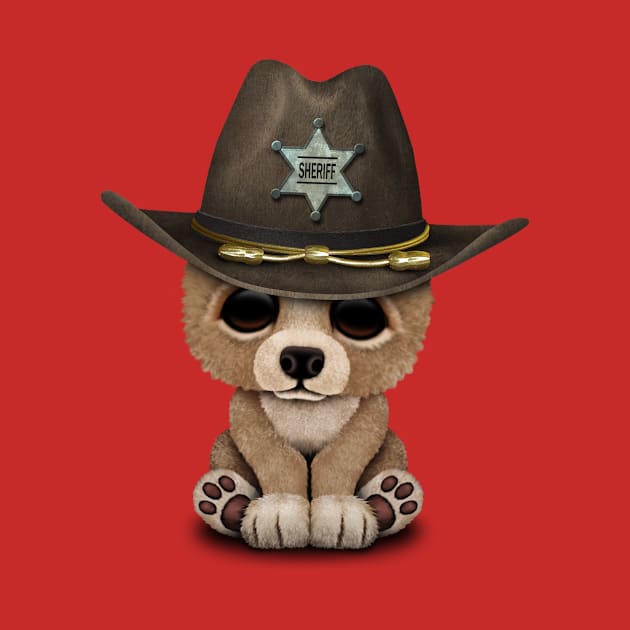 Cute Baby Bear Cub Sheriff by jeffbartels