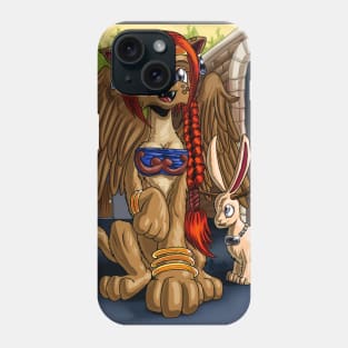 Sphinx and Jackalope Phone Case