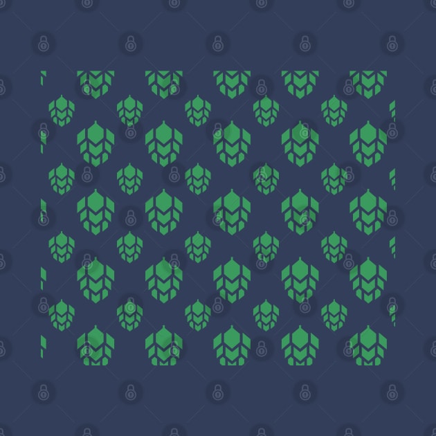 Green Beer Modern hops Pattern by byfab