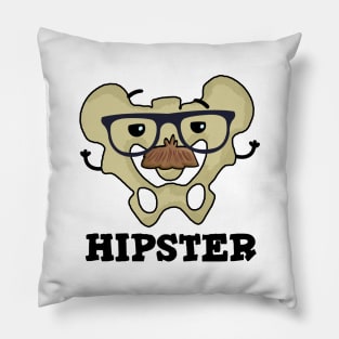 Hipster Cute Hip Bone Anatomy Pun Pillow