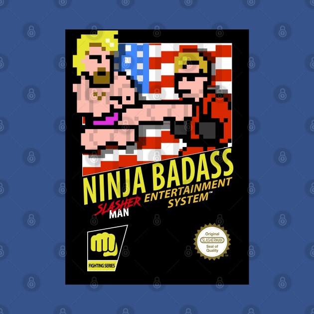 Ninja Badass retro 8 bit by WithoutYourHead