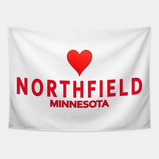 Northfield Minnesota with heart Tapestry