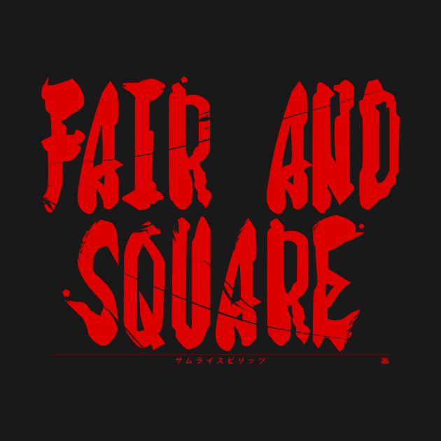 [SAMSHO] FAIR AND SQUARE RED by PRWear