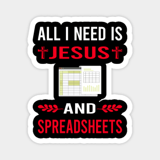 I Need Jesus And Spreadsheet Spreadsheets Magnet