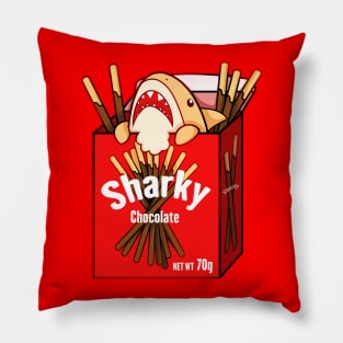 Sharky Chocolate Biscuits Pillow