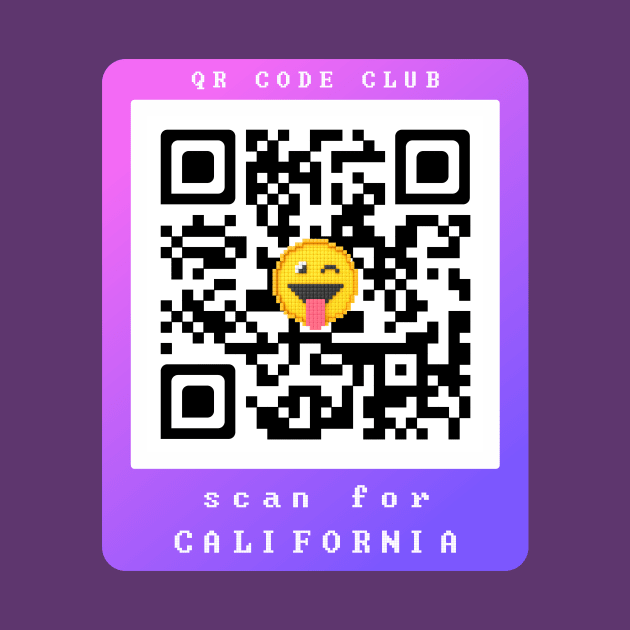 Scan for California, Qr Code Funny Memes -40 by Qr Code Club