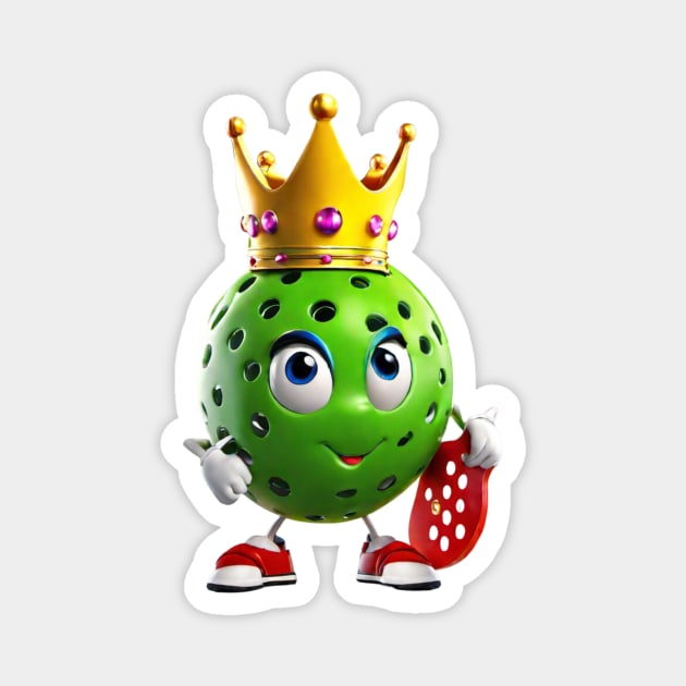 Pickleball Queen Magnet by Little Duck Designs