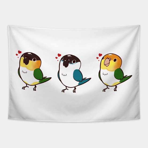 Caique Love Tapestry by Shemii