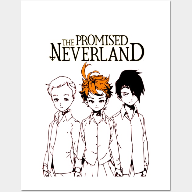 Japanese Anime The Promised Neverland Character Poster Wall Art