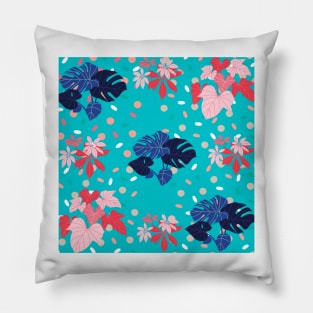 Blue leaves Pillow