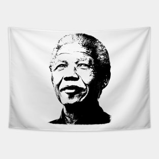 Nelson Mandela Portrait Pop Art Tapestry