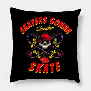 SKATERS GONNA SKATE SHENZHEN Pillow