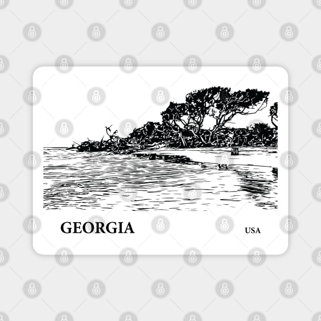 Georgia USA Magnet by Lakeric