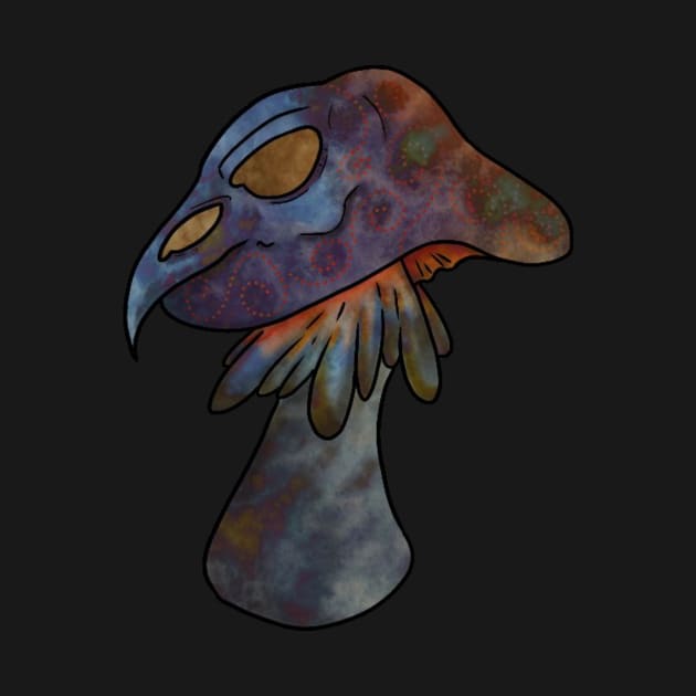 Death cap raven by FenrirStrange