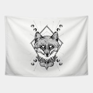 Geometric Fox Tapestry