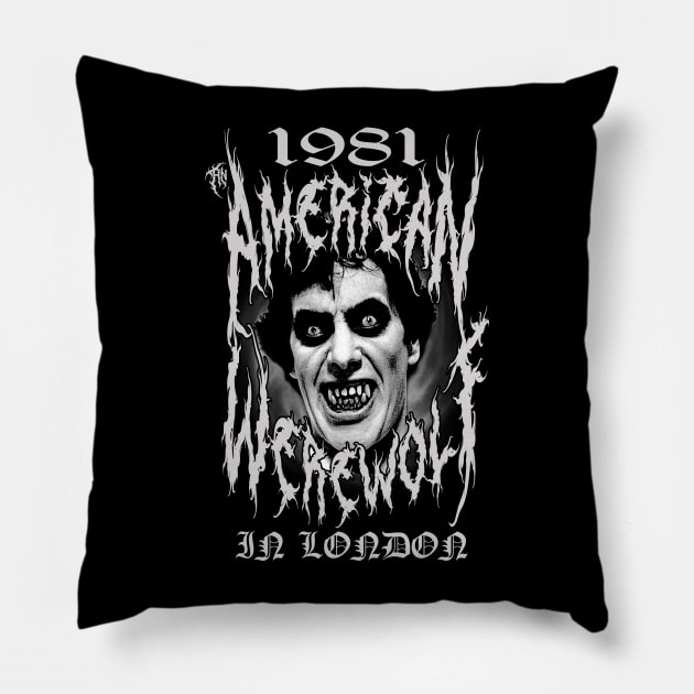 An American Werewolf In London 1981. Pillow by The Dark Vestiary