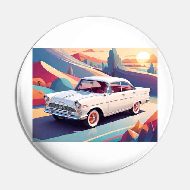 Retro Car Vector Art: Photorealistic Masterpiece in Isometric Design (326) Pin by WASjourney