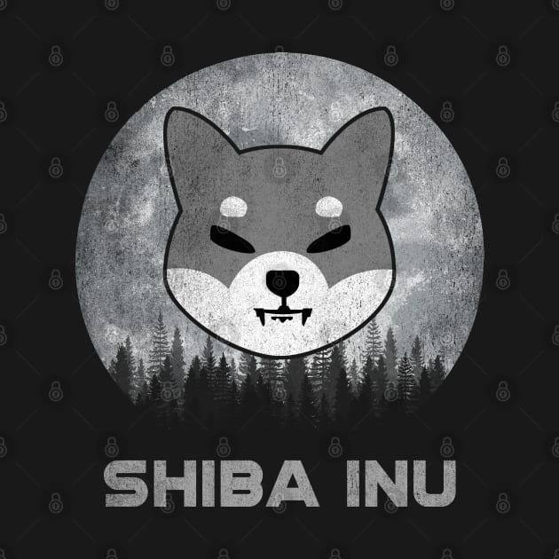 Vintage Shiba Inu Coin To The Moon Shib Army Crypto Token Cryptocurrency Blockchain Wallet Birthday Gift For Men Women Kids by Thingking About