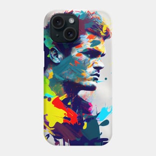 Abstract pop art style portrait of man Phone Case