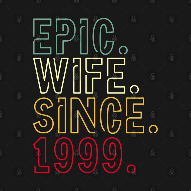 epic wife since 1999 - 23rd wedding anniversary gift for her by PlusAdore