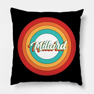 Millard Name Shirt Vintage Millard Circle Pillow