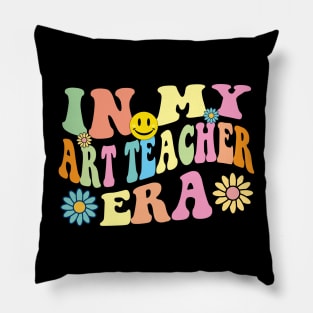 Retro In My Art Teacher Era Groovy Pillow