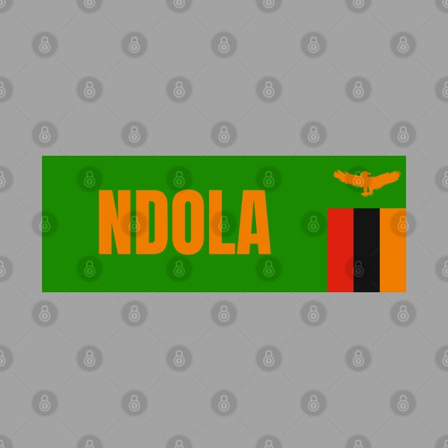 Ndola City in Zambia Flag by aybe7elf