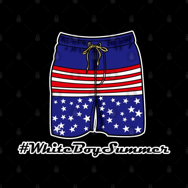 White Boy Summer (Shorts/Swimming Trunks) Design #WBS by FrenArt