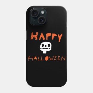 Happy Halloween cute skull Phone Case