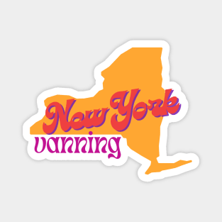 New York Vanning (Vintage Sunset) Magnet