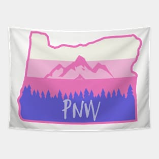 Pacific Northwest Oregon - pink Tapestry
