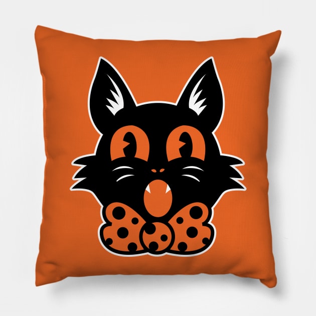 Halloween Cat Pillow by Kappacino Creations