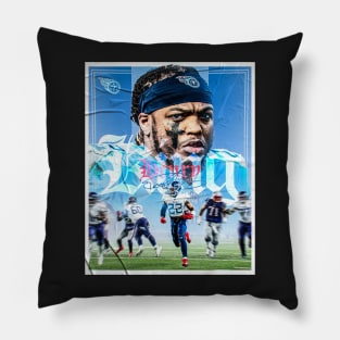 Derrick Henry Tennessee Sports Art Pillow