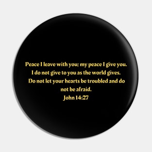 Bible Verse John 14:27 Pin