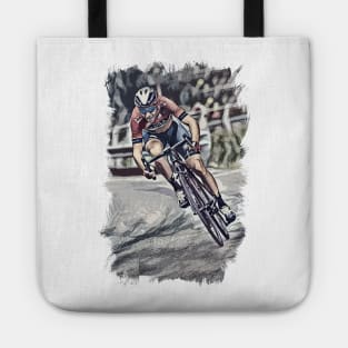 The Cyclist / Abstract fan art / Cycling heroes series #02 Tote