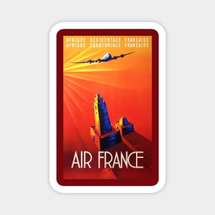 Vintage Travel Poster - Air France to Africa Magnet