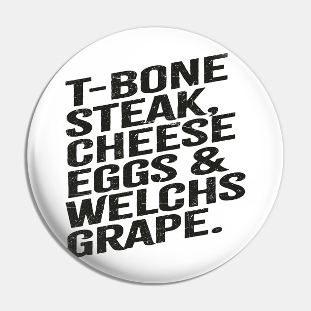 Guest Check ~ T Bone Steak Cheese Eggs Welch's Grape Pin by GoPath