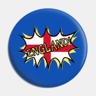 Flag of England POW star Pin