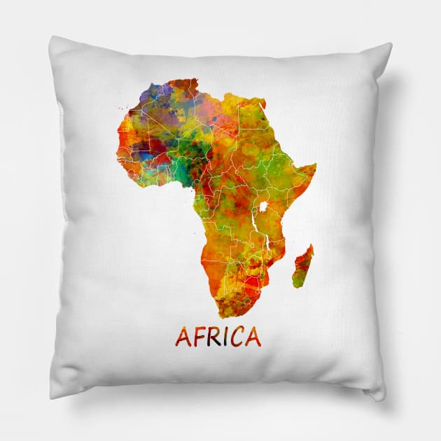 Africa map #africa Pillow by JBJart