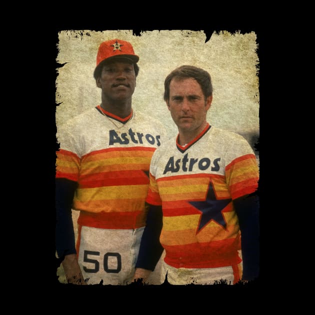 J.R. Richard and Nolan Ryan in Houston Astros by anjaytenan