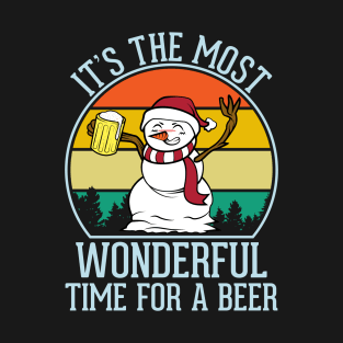 It's the Most Wonderful Time For A Beer Christmas T-Shirt