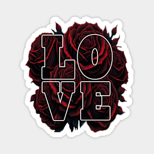 love red rose Magnet