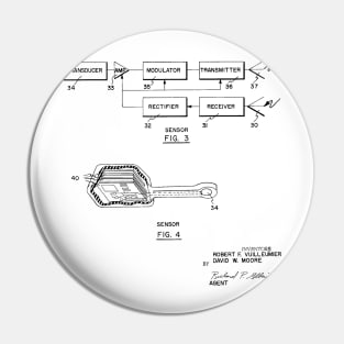 Bio-instrumentation Apparatus Vintage Patent Hand Drawing Pin